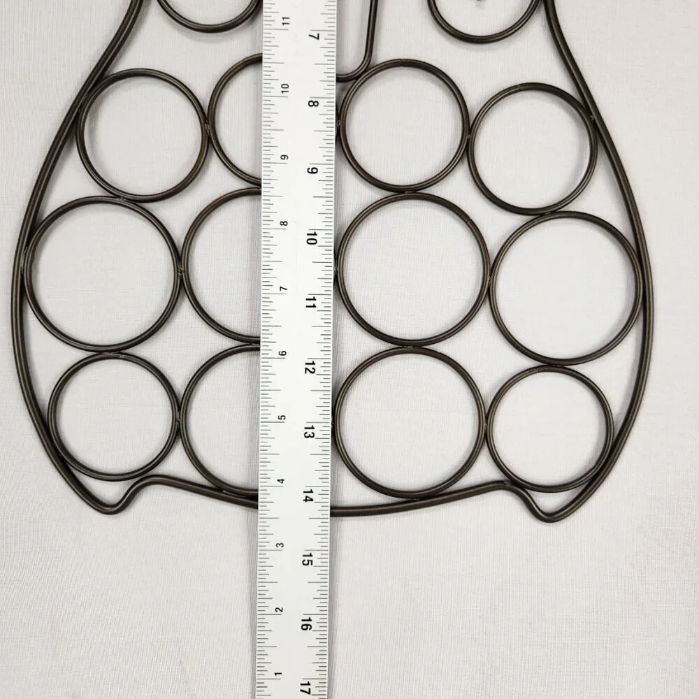 Metal Owl Figural Scarf Belt Hanger Holder Accessory Organizer Dark Olive Brown